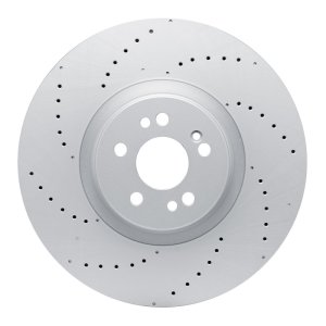 Mercedes-Benz GLS580 Brake Rotor (1) - Front - R1 Concepts - GEOSPEC Coated Rotor - Drilled - `20-`26